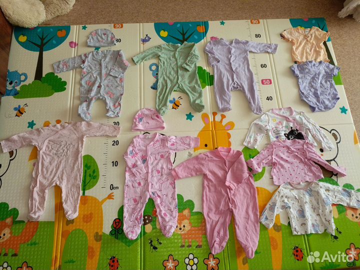 Вещи пакетом на девочку 56-68