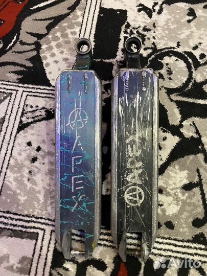 Доска апекс черная для трюкового самоката