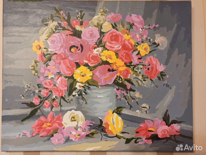 Картина нарисована по номерам