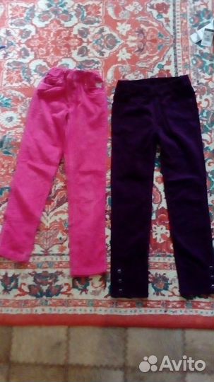 Одежда на осень,тёплые джинсы 128-134