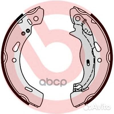 Колодки тормозные барабанные зад S24548 Brembo