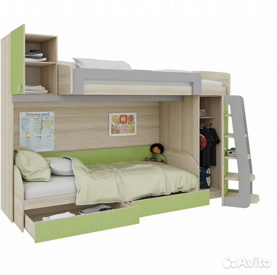 Двухъярусная кровать бу