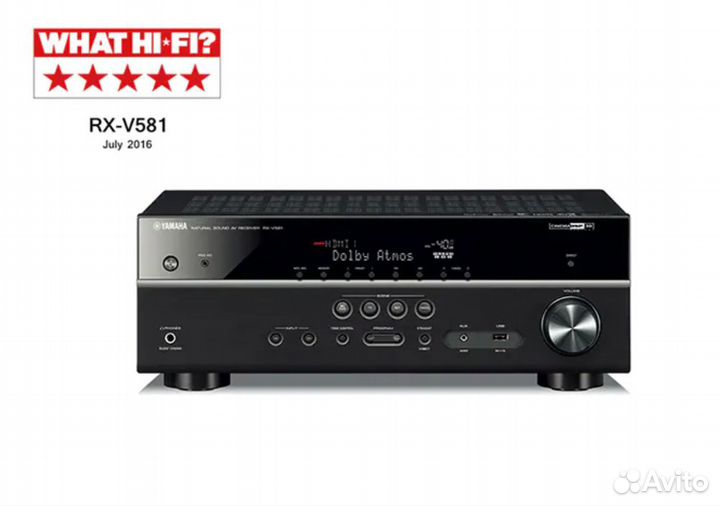 Yamaha RX-V581 Atmos,Bluetooth,4К,Wi-Fi,Arc