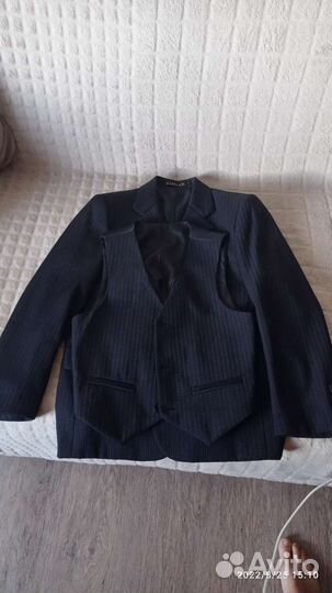 Пиджак школьный для мальчика 128