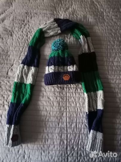 Комплект шапка и шарф для мальчика