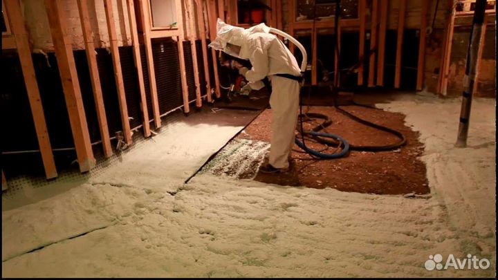 Утепление пенополиуретаном стен внутри дома