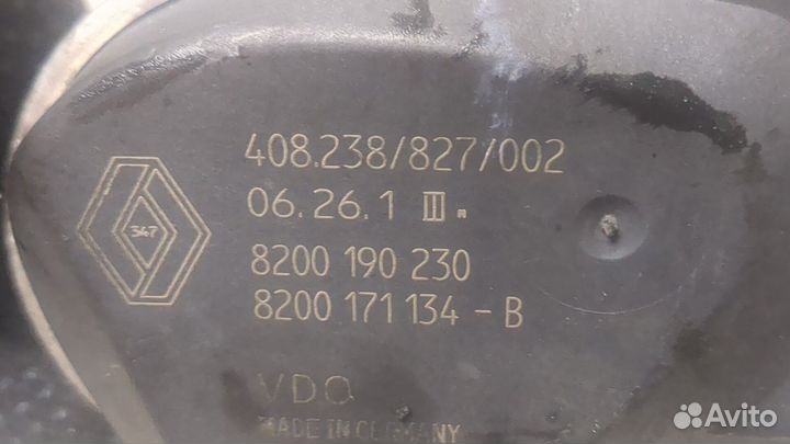 Заслонка дроссельная Renault Scenic, 2007