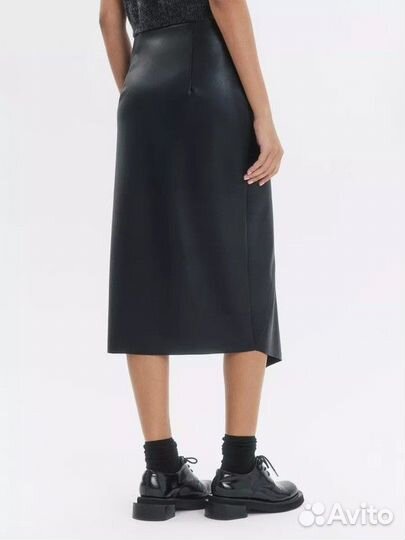 Кожаная юбка женская М-46