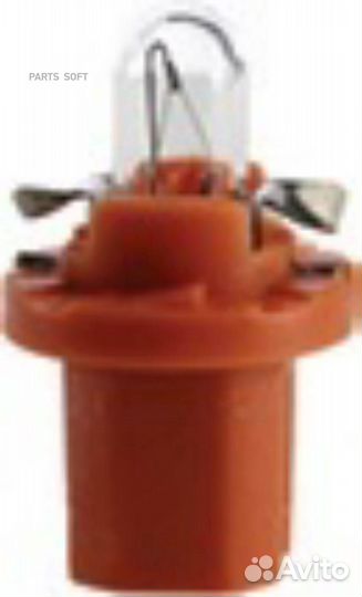 Narva 17019 Лампа BAX 12V 1W BX8 5D orangeNVA CP