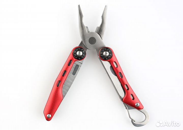 Мультитул Stinger, сталь (красный), 10 инструменто