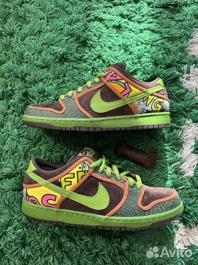 10us и 11us Nike Dunk SB Low Pro De La Soul