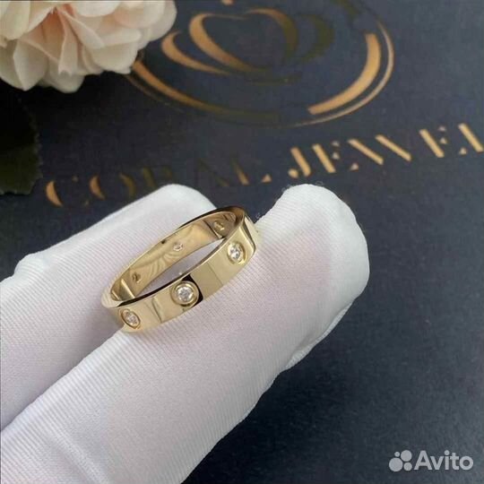 Обручальное кольцо Cartier Love, 8 бр. 0,22ct