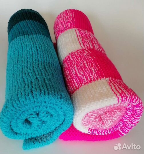 Плед ручной вязки