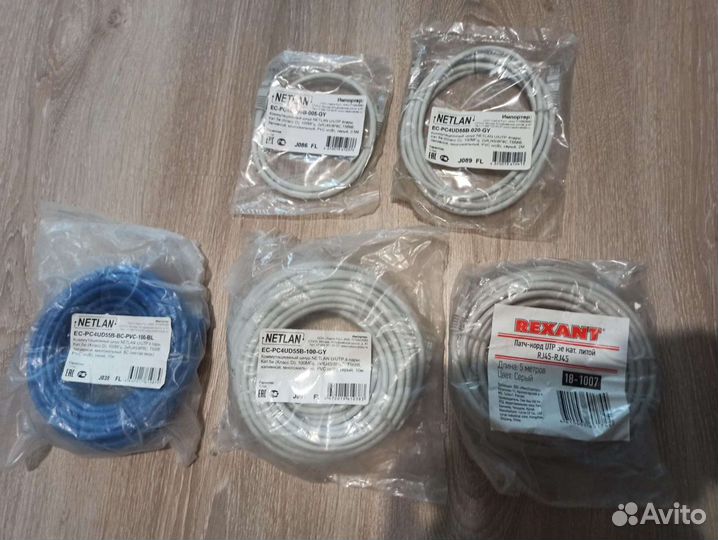 Патчкорды RJ-45, 10 м