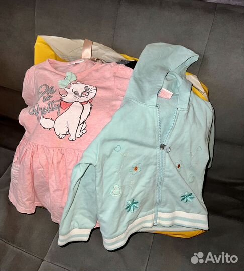 Детские вещи на девочку пакетом 86 92