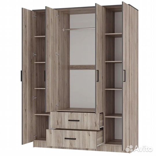 Шкаф 4х створчатый 160 см Титан