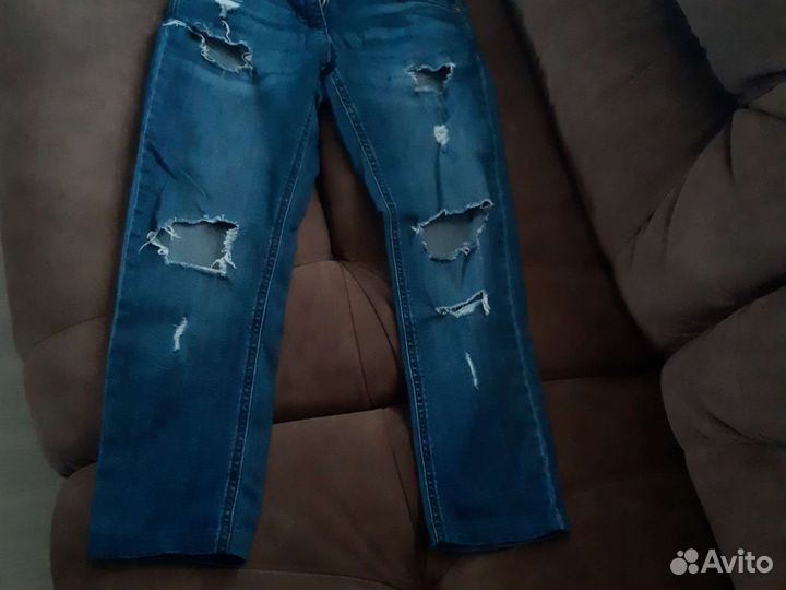 Джинсы для девочки 122 128 пакетом