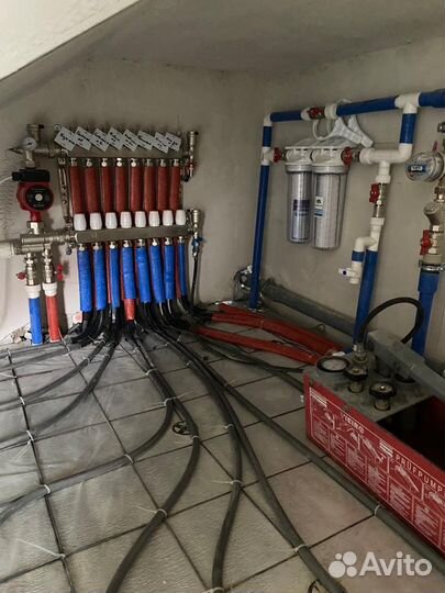 Монтаж отопления, установка теплых полов