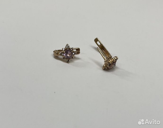 Детские золотые сережки бу