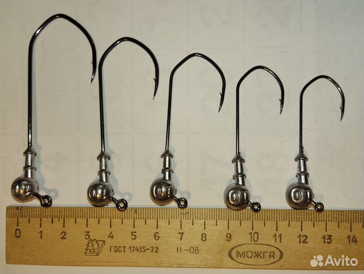 Джиги на крючках 