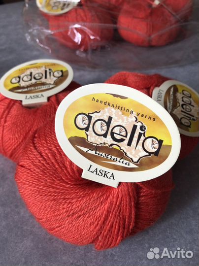 Пряжа Adelia, Австралия, шерсть/вискоза