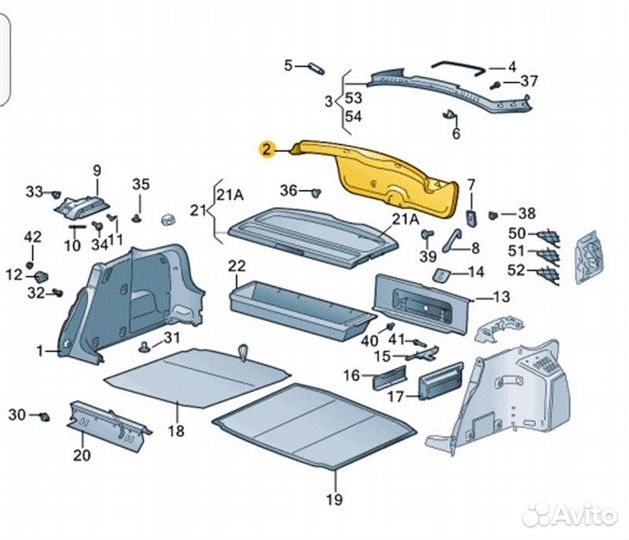 Обшивка багажника Skoda Octavia 5E3 cjsa 2017