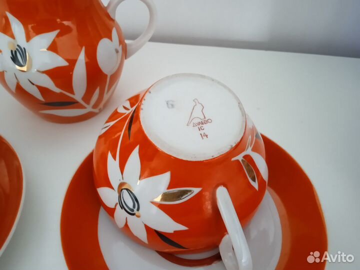 Чайный сервиз Тигровая лилия Дулево