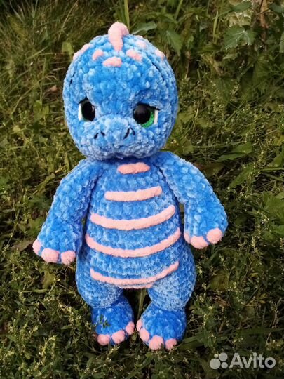 Вязаные игрушки драконы, динозавры