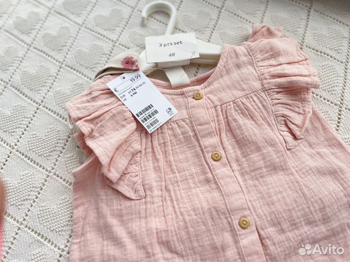 Летний комплект на девочку 74