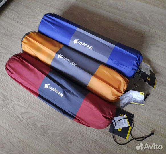 Самонадувающийся коврик 5 см синий