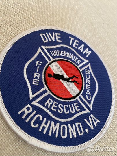 Шеврон США военная нашивка Dive team rescue