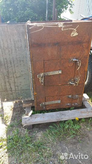 Печь для бани с баком