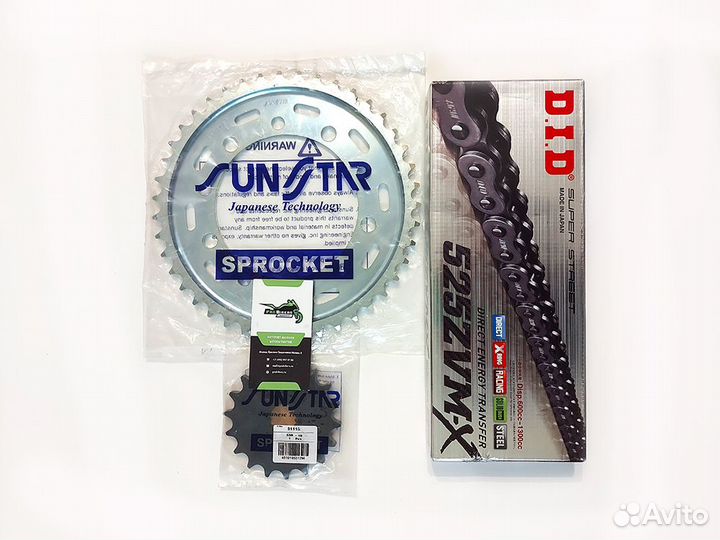 Цепь и звезды на Yamaha YZF-R6 2006-2021