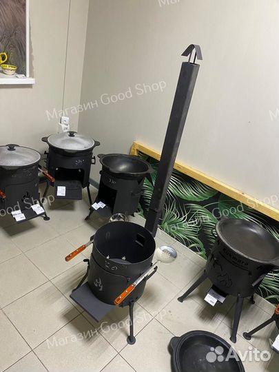 Печь под казан 6-8л с трубой