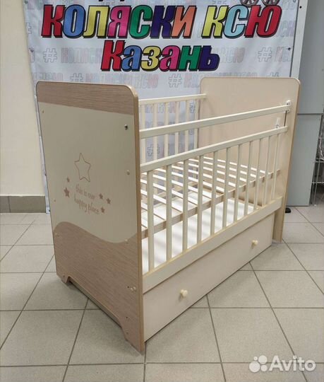 Детская кроватка маятник-ящик Cosmic