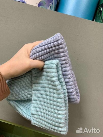 Шапка вязанная шерстяная