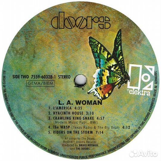 Виниловая пластинка The Doors L.A. woman (stereo)