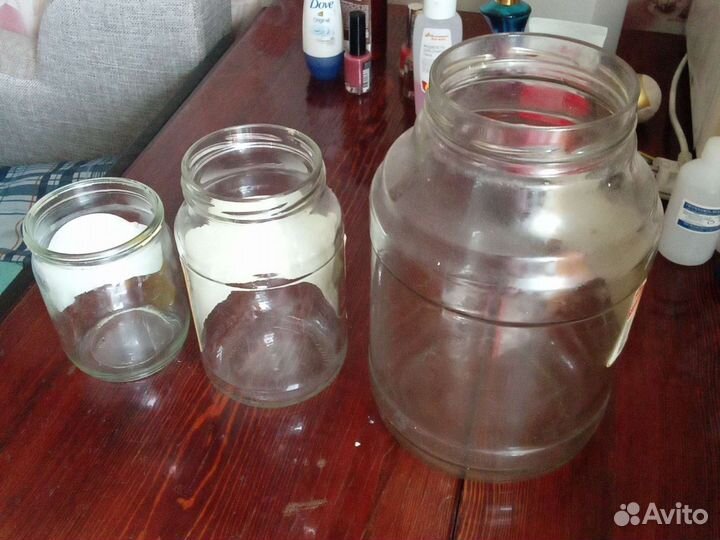 Банки стеклянные 3 литра, 1,0 литра, 0,5