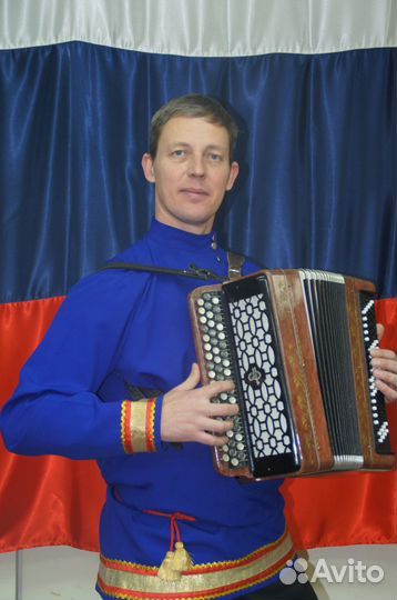 Поющий баянист на праздник