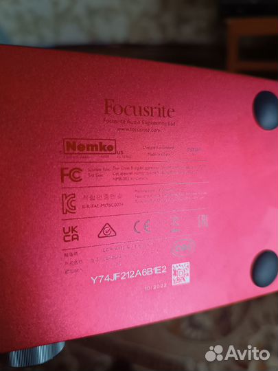 Внешняя звуковая карта focusrite Scarlett Solo 3rd