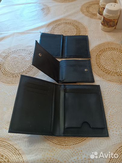 Кошелек мужской. 3 в 1 экокожа