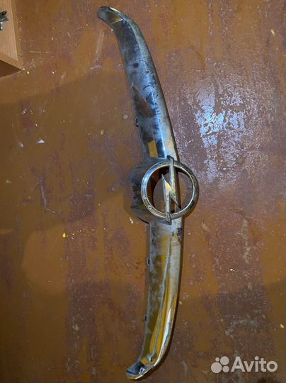 Хром. Накладка на передний бампер opel astra j