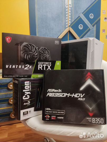 Игровой пк Ryzen 5 5500 / RTX 3050 OC