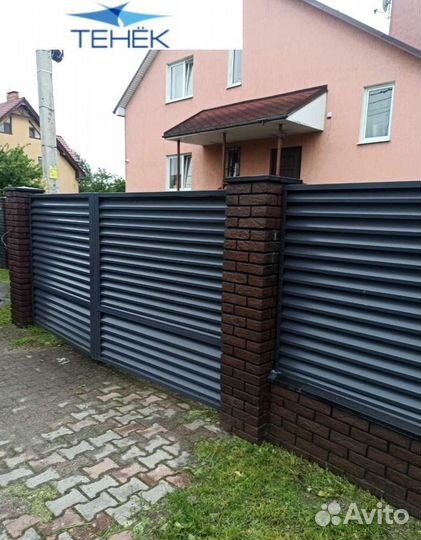 Ламели жалюзи для забора в наличии