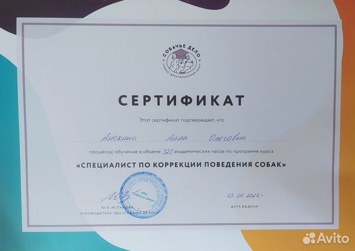 Коррекция поведения собак