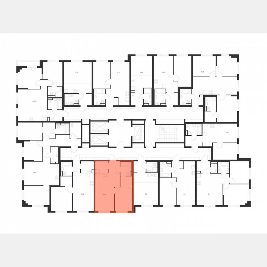 1-к. квартира, 40,8 м², 18/18 эт.