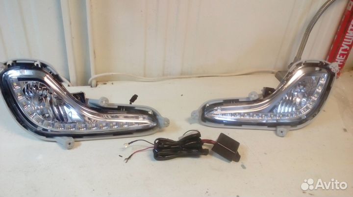 Противотуманные фары hyundai solaris 2010-2015 г