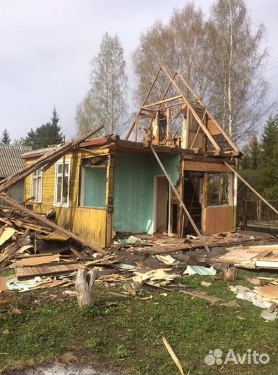 Демонтажные работы и снос домов