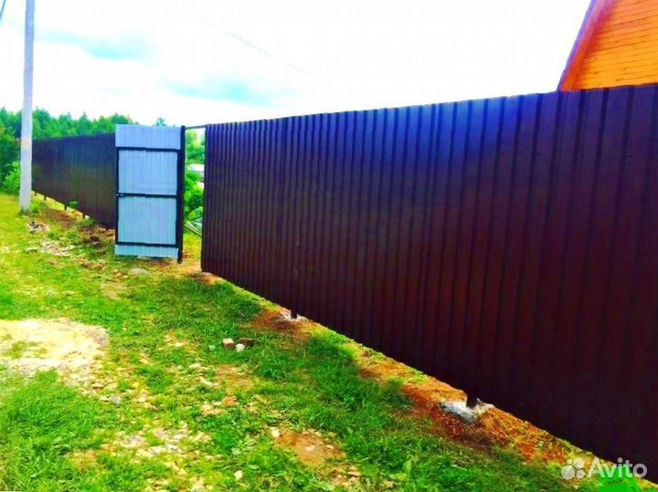Забор из профнастила