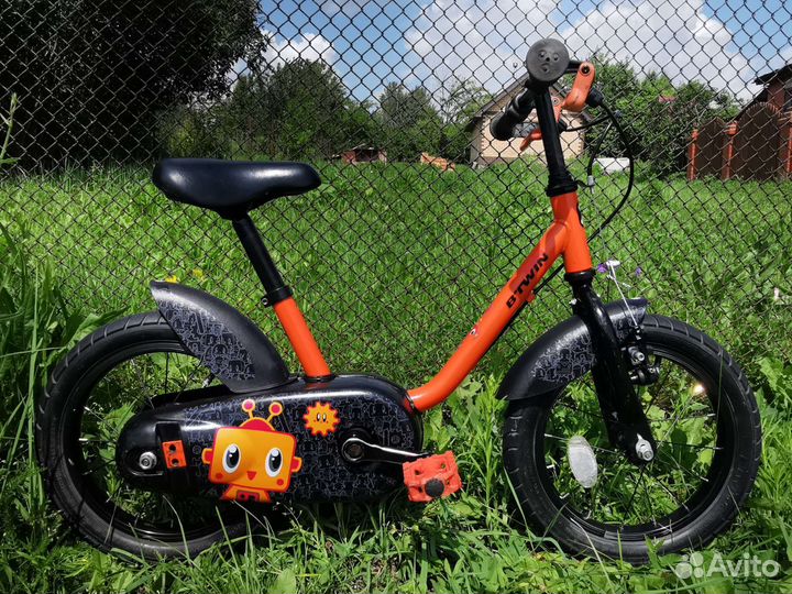Детский велосипед btwin bike 14 robot 500